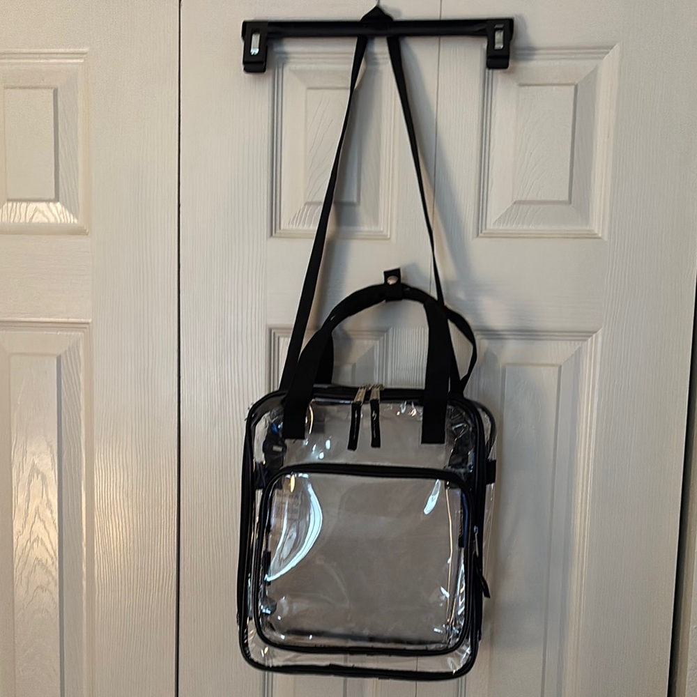 Clear Tote Bag with Black Accents